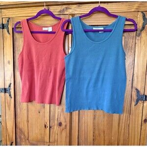Lot 2 NWOT Rubbish Sleeveless Tee Shirts 100% Cotton Size XL